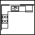 L-Shaped Kitchen Floorplan